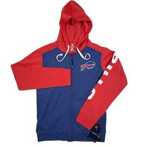 Fanatics Buffalo Bills Full Zip Hoodie Sweatshirt Men's S Blue Mafia Fandom NWT
